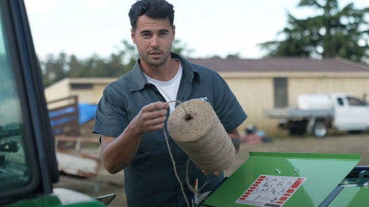 How to add a new roll of twine to your baler