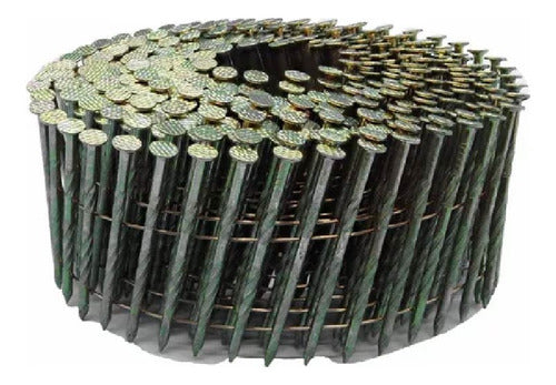 Clavos Espiralados Para Clavadoras Neumaticas Paleteras 2.2 X 50 X Caja De 9000 Unidades
